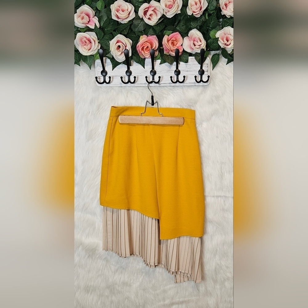 D. D Collective Asymmetrical Pleated Skirt